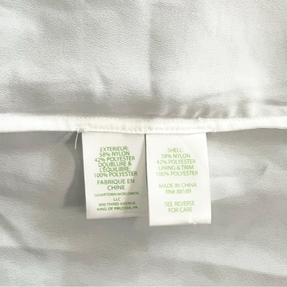 Lilly Pulitzer Navy Floral Lace Iona Shell Sleeveless Top Medium - Picture 7 of 8